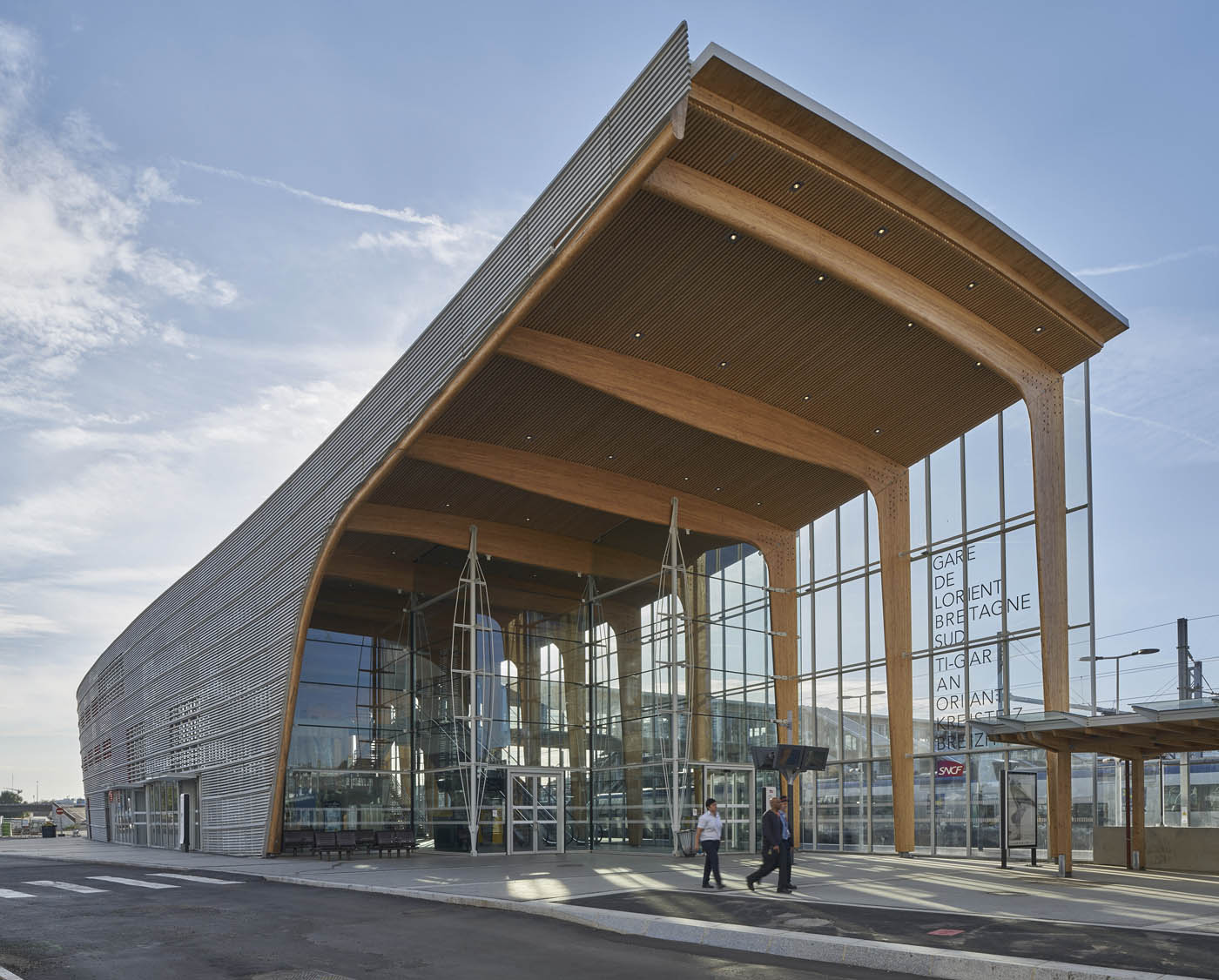 La nouvelle gare de Lorient privilégie le matériau bois