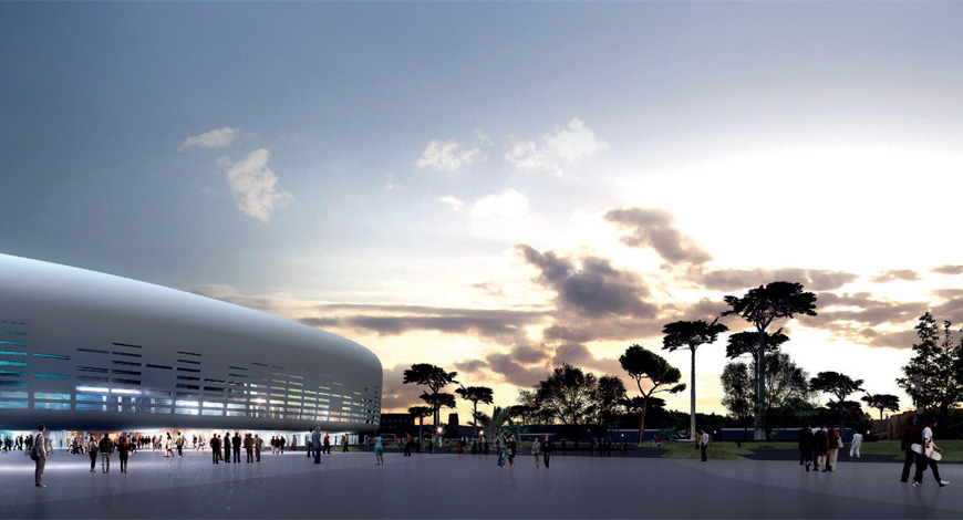 Béton blanc pour le Bordeaux Métropole Arena